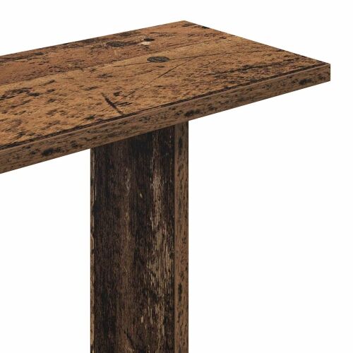 Zidna polica Staro drvo 60 x 12 x 50,5 cm Konstruirano drvo - Staro drvo Asimetrični dizajn polica Cijena