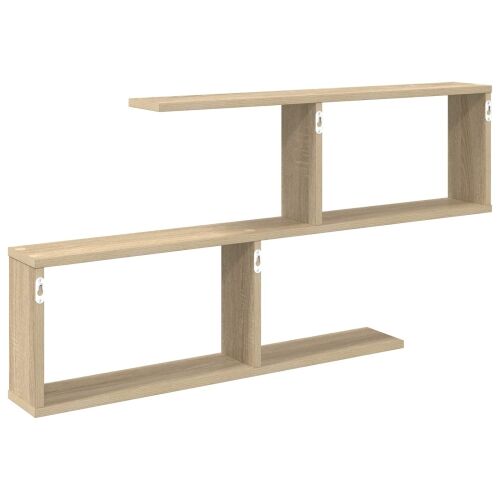 Zidna polica Hrast sonoma 100 x 12 x 50,5 cm - Hrast sonoma Otvoren dizajn u cik-cak Cijena