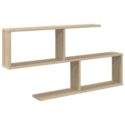 Zidna polica Hrast sonoma 100 x 12 x 50,5 cm - Hrast sonoma Otvoren dizajn u cik-cak Cijena
