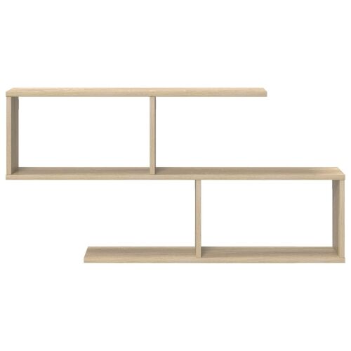 Zidna polica Hrast sonoma 100 x 12 x 50,5 cm - Hrast sonoma Otvoren dizajn u cik-cak Cijena