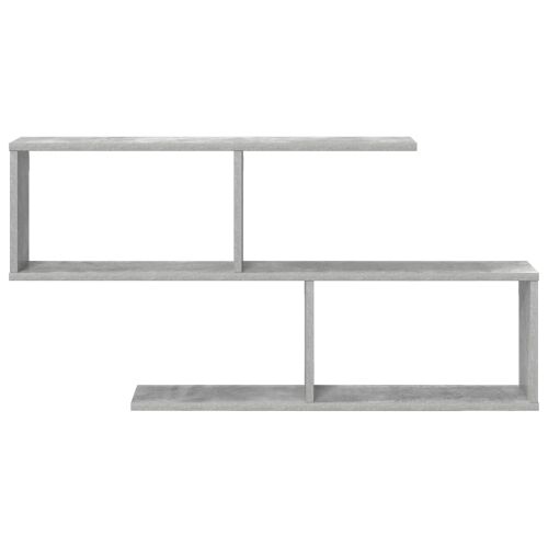 Zidna polica Betonska siva 100 x 12 x 50,5 cm - Betonska siva Otvoren dizajn u cik-cak Cijena