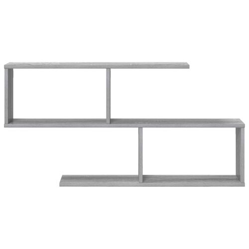 Zidna polica Siva Sonoma 100 x 12 x 50,5 cm Konstruirano drvo - Siva Sonoma Otvoren dizajn u cik-cak Cijena