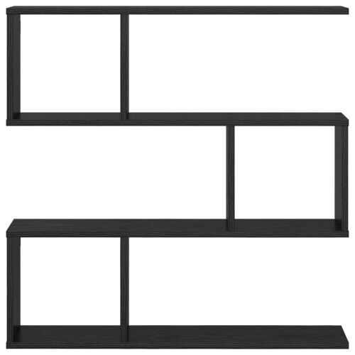 Zidna polica Crni hrast 80 x 12 x 79,5 cm Konstruirano drvo - Crni hrast Visoki višeslojni dizajn Cijena