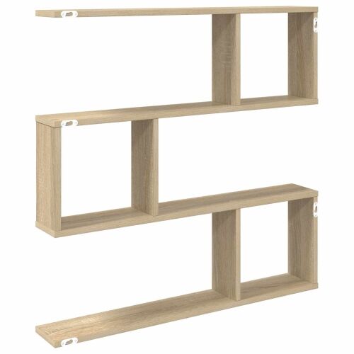 Zidna polica Hrast sonoma 80 x 12 x 79,5 cm Konstruirano drvo - Hrast sonoma Visoki višeslojni dizajn Cijena