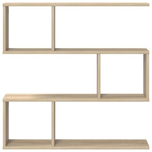 Zidna polica Hrast sonoma 80 x 12 x 79,5 cm Konstruirano drvo - Hrast sonoma Visoki višeslojni dizajn Cijena