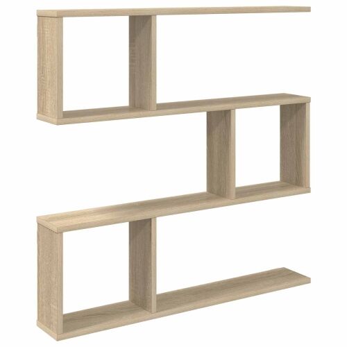 Zidna polica Hrast sonoma 80 x 12 x 79,5 cm Konstruirano drvo - Hrast sonoma Visoki višeslojni dizajn Cijena