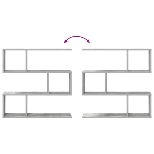 Zidna polica Betonska siva 80 x 12 x 79,5 cm - Betonska siva Visoki višeslojni dizajn Cijena