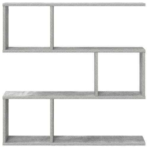 Zidna polica Betonska siva 80 x 12 x 79,5 cm - Betonska siva Visoki višeslojni dizajn Cijena