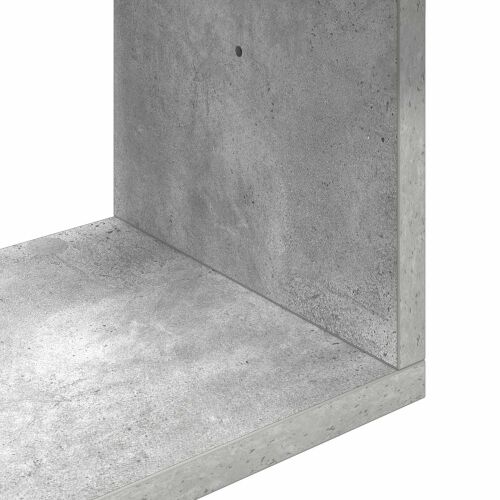 Zidna polica Betonska siva 80 x 12 x 79,5 cm - Betonska siva Visoki višeslojni dizajn Cijena