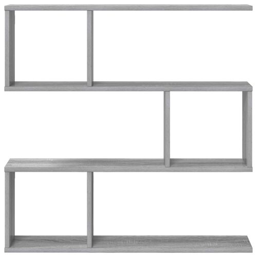 Zidna polica Siva Sonoma 80 x 12 x 79,5 cm Konstruirano drvo - Siva Sonoma Visoki višeslojni dizajn Cijena
