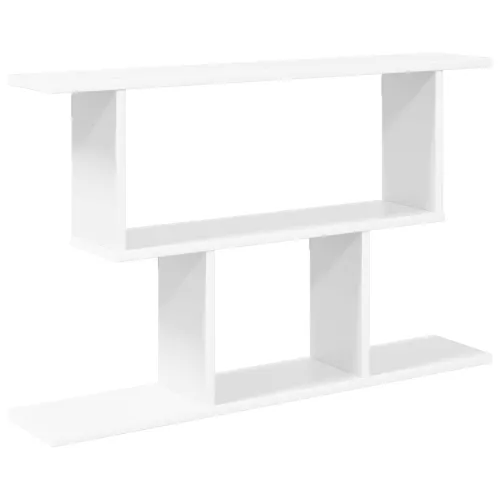 Zidna polica Bijela 80 x 15 x 50,5 cm Konstruirano drvo - Bijela Cijena