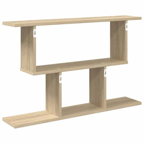 Zidna polica Hrast sonoma 80 x 15 x 50,5 cm Konstruirano drvo - Hrast sonoma Cijena