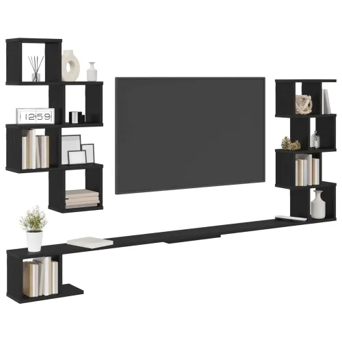 Polica za TV na zidu Crni hrast 180 x 15 x 94 cm - Crni hrast 180 x 15 x 94 cm Cijena