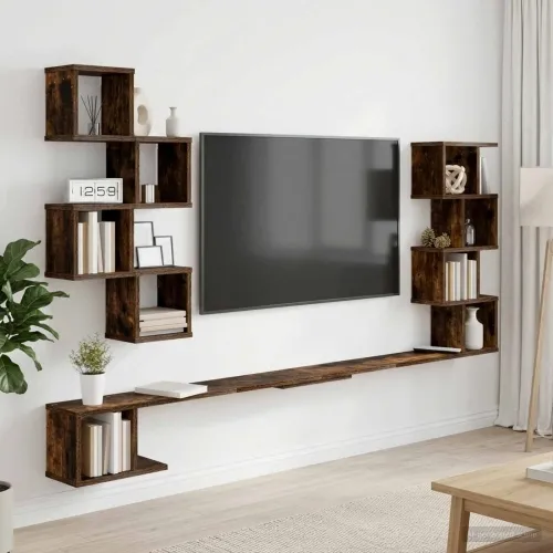 Polica za TV na zidu Dimljeni hrast 180 x 15 x 94 cm - Dimljeni hrast 180 x 15 x 94 cm Cijena