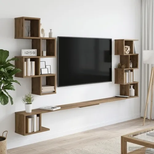 Polica za TV na zidu Hrast artisan 180 x 15 x 94 cm - Hrast artisan 180 x 15 x 94 cm Cijena