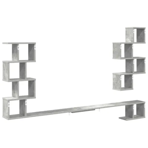 Polica za TV na zidu Betonska siva 200 x 15 x 94 cm - Betonska siva 200 x 15 x 94 cm Cijena
