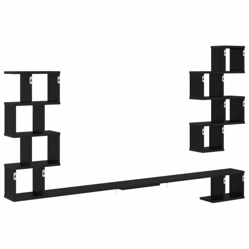 Polica za TV na zidu Crni hrast 160 x 15 x 94 cm - Crni hrast 160 x 15 x 94 cm Cijena