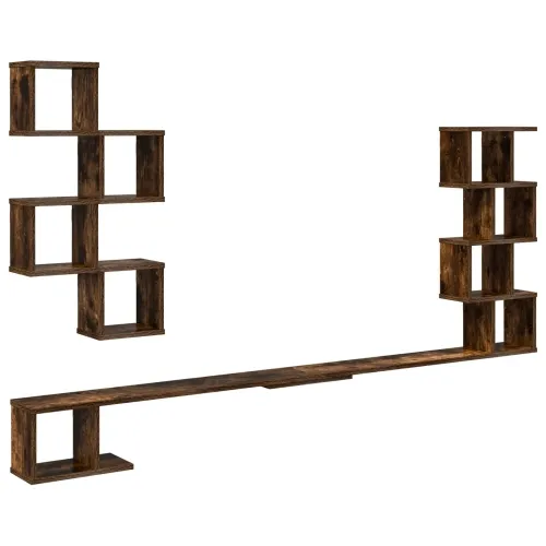 Polica za TV na zidu Dimljeni hrast 160 x 15 x 94 cm - Dimljeni hrast 160 x 15 x 94 cm Cijena
