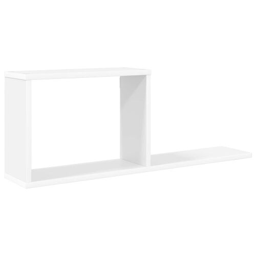 Plutajuće police Bijela 80 x 15 x 30 cm Konstruirano drvo - Bijela 1 Cijena