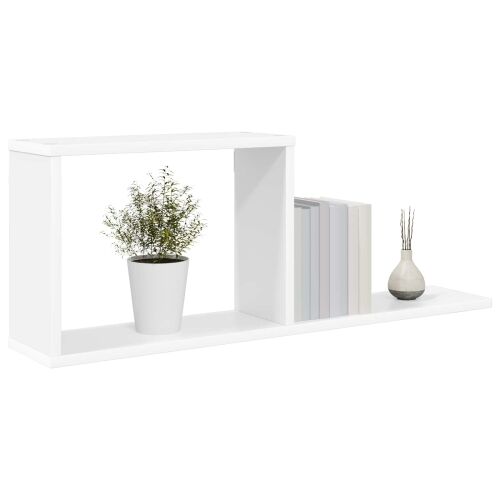 Plutajuće police Bijela 80 x 15 x 30 cm Konstruirano drvo - Bijela 1 Cijena
