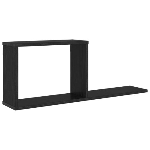Plutajuće police Crni hrast 80 x 15 x 30 cm Konstruirano drvo - Crni hrast 1 Cijena