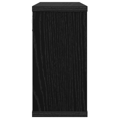 Plutajuće police 2 kom. Crni hrast 80 x 15 x 30 cm - Crni hrast 2 Cijena