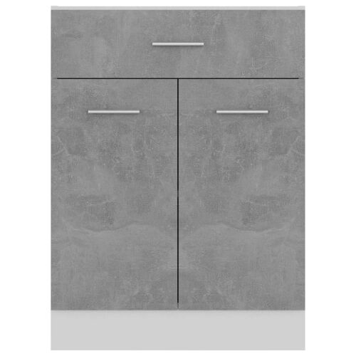 Donji ladičar boja betona 60 x 46 x 81,5 cm konstruirano drvo - Beton siva Donji ormarić s ladicom 60 cm Cijena