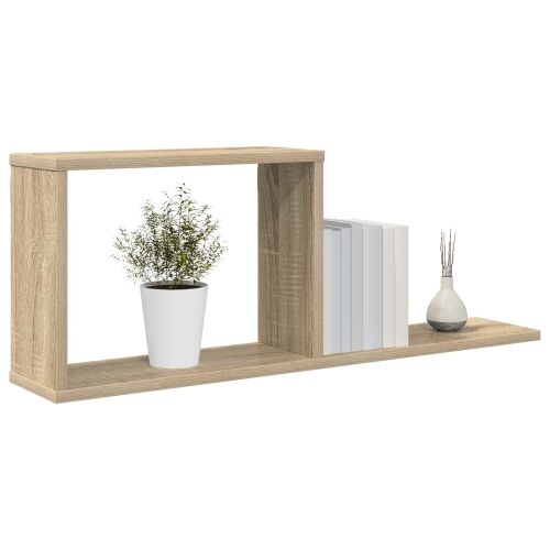 Plutajuće police Hrast sonoma 80 x 15 x 30 cm Konstruirano drvo - Hrast sonoma 1 Cijena
