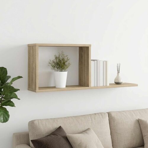 Plutajuće police Hrast sonoma 80 x 15 x 30 cm Konstruirano drvo - Hrast sonoma 1 Cijena