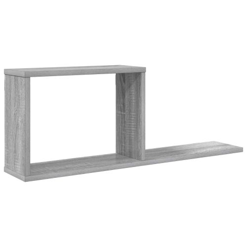Plutajuće police Siva Sonoma 80 x 15 x 30 cm Konstruirano drvo - Siva Sonoma 1 Cijena