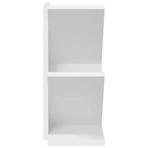 Polica za knjige s 3 etaže 30 x 18 x 40 cm Konstruirano drvo - Bijela 30 x 18 x 40 cm Cijena
