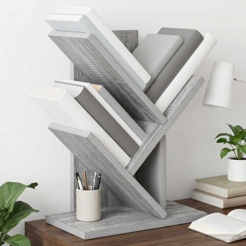Polica za knjige s 3 etaže 30 x 18 x 40 cm Konstruirano drvo - Siva Sonoma 30 x 18 x 40 cm Cijena