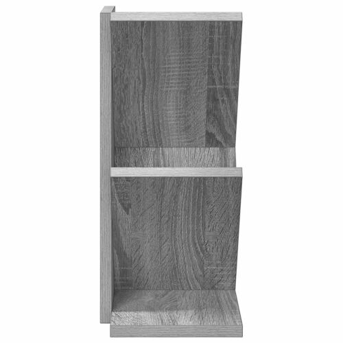 Polica za knjige s 3 etaže 30 x 18 x 40 cm Konstruirano drvo - Siva Sonoma 30 x 18 x 40 cm Cijena