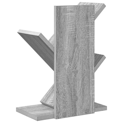 Polica za knjige s 3 etaže 30 x 18 x 40 cm Konstruirano drvo - Siva Sonoma 30 x 18 x 40 cm Cijena