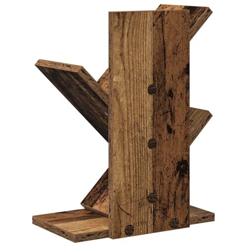 Polica za knjige s 3 etaže 30 x 18 x 40 cm Konstruirano drvo - Staro drvo 30 x 18 x 40 cm Cijena