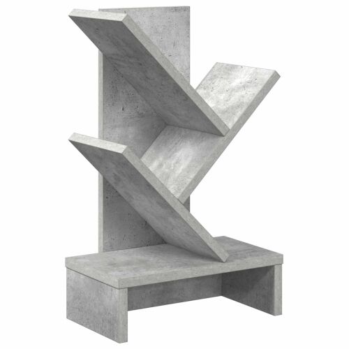 Polica za knjige s 3 etaže 30 x 18 x 48 cm Konstruirano drvo - Betonska siva 30 x 18 x 48 cm Cijena