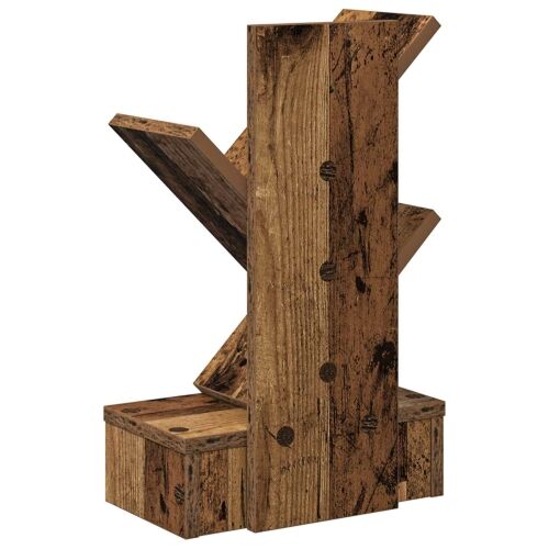 Polica za knjige s 3 etaže 30 x 18 x 48 cm Konstruirano drvo - Staro drvo 30 x 18 x 48 cm Cijena