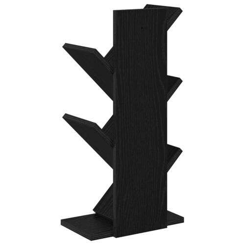 Polica za knjige drvo 4-nivo 30 x 18 x 60 cm Konstruirano drvo - Crni hrast 30 x 18 x 60 cm Cijena