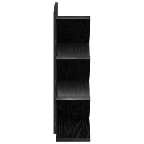 Polica za knjige drvo 4-nivo 30 x 18 x 60 cm Konstruirano drvo - Crni hrast 30 x 18 x 60 cm Cijena