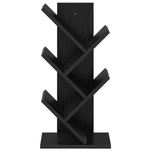 Polica za knjige drvo 4-nivo 30 x 18 x 60 cm Konstruirano drvo - Crni hrast 30 x 18 x 60 cm Cijena