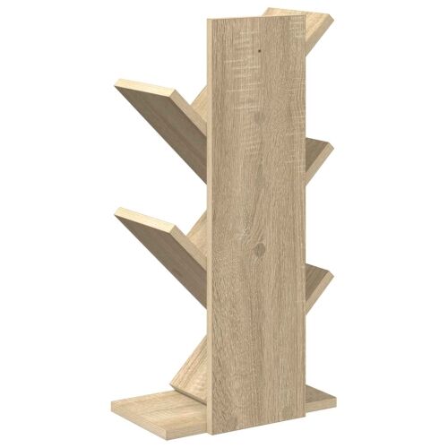 Drvena polica za knjige 4-tierska 30 x 18 x 60 cm Hrast sonoma - Hrast sonoma 30 x 18 x 60 cm Cijena