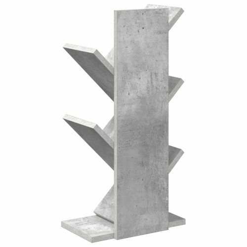 Polica za knjige drvo 4-razine 30 x 18 x 60 cm Betonska siva - Betonska siva 30 x 18 x 60 cm Cijena