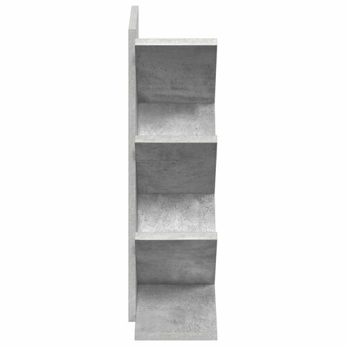 Polica za knjige drvo 4-razine 30 x 18 x 60 cm Betonska siva - Betonska siva 30 x 18 x 60 cm Cijena