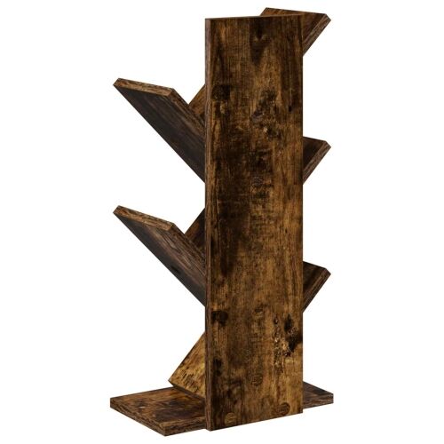 Polica za knjige u obliku drveta 4 etaže 30 x 18 x 60 cm - Dimljeni hrast 30 x 18 x 60 cm Cijena