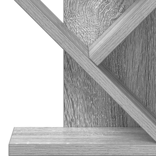 Polica za knjige drvo 4-razine 30 x 18 x 60 cm Siva Sonoma - Siva Sonoma 30 x 18 x 60 cm Cijena