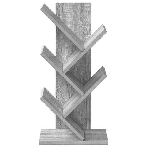 Polica za knjige drvo 4-razine 30 x 18 x 60 cm Siva Sonoma - Siva Sonoma 30 x 18 x 60 cm Cijena