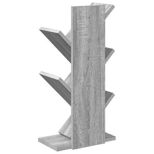 Polica za knjige drvo 4-razine 30 x 18 x 60 cm Siva Sonoma - Siva Sonoma 30 x 18 x 60 cm Cijena