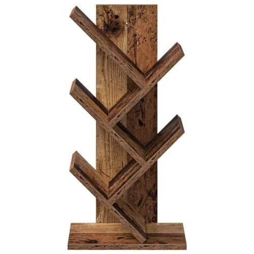 Polica za knjige drvo 4-razine 30 x 18 x 60 cm Staro drvo - Staro drvo 30 x 18 x 60 cm Cijena