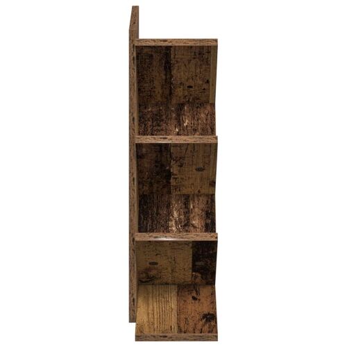 Polica za knjige drvo 4-razine 30 x 18 x 60 cm Staro drvo - Staro drvo 30 x 18 x 60 cm Cijena