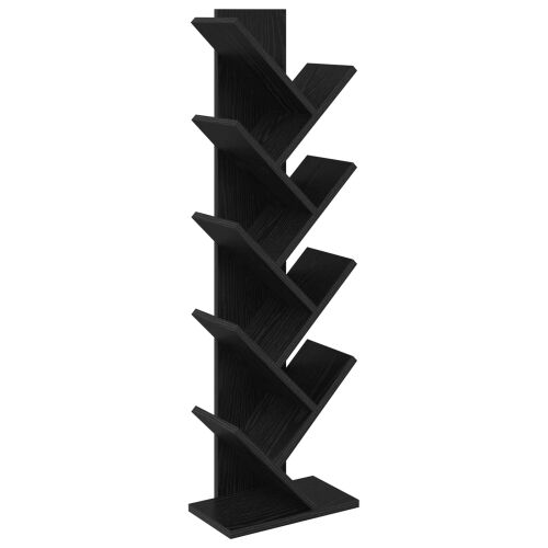 Polica za knjige u obliku drveta 6-etažna 30 x 18 x 100 cm - Crni hrast 30 x 18 x 100 cm Cijena
